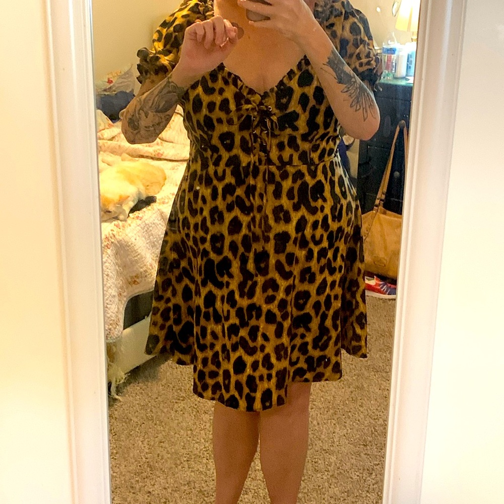 Nasty girl leopard dress size us16 uk20